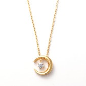 【h&d Jewelry】 ネックレス SWEET SV925 イエローゴールド CZ 40cm 5175600030
