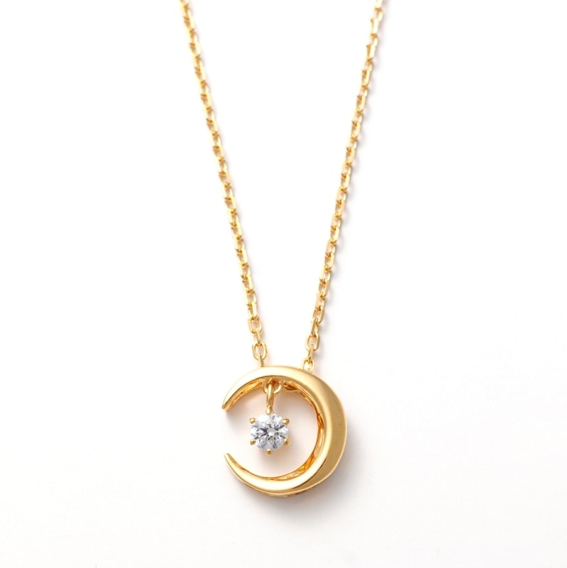 【h&d Jewelry】 ネックレス SWEET SV925 イエローゴールド CZ 40cm 5175600030