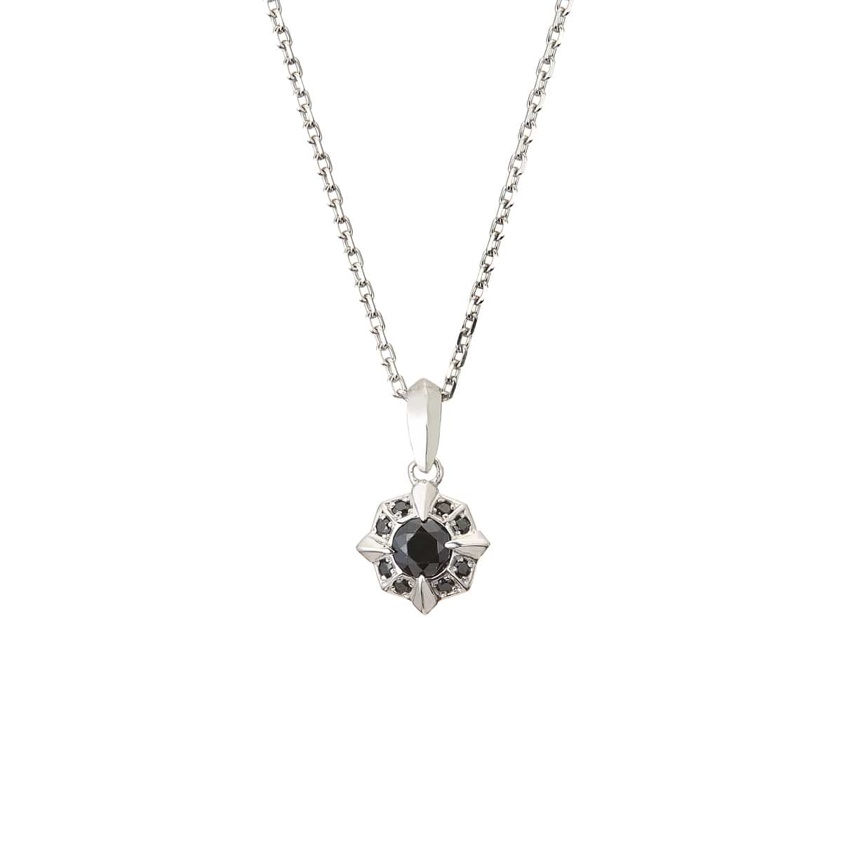 【HD Jewelry】 ネックレス MENs SV925 シルバー BKCZ 50cm 5175600116
