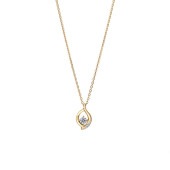 【h&d Jewelry】 ネックレス SWEET SV925 イエローゴールド CZ 46cm 5175600168
