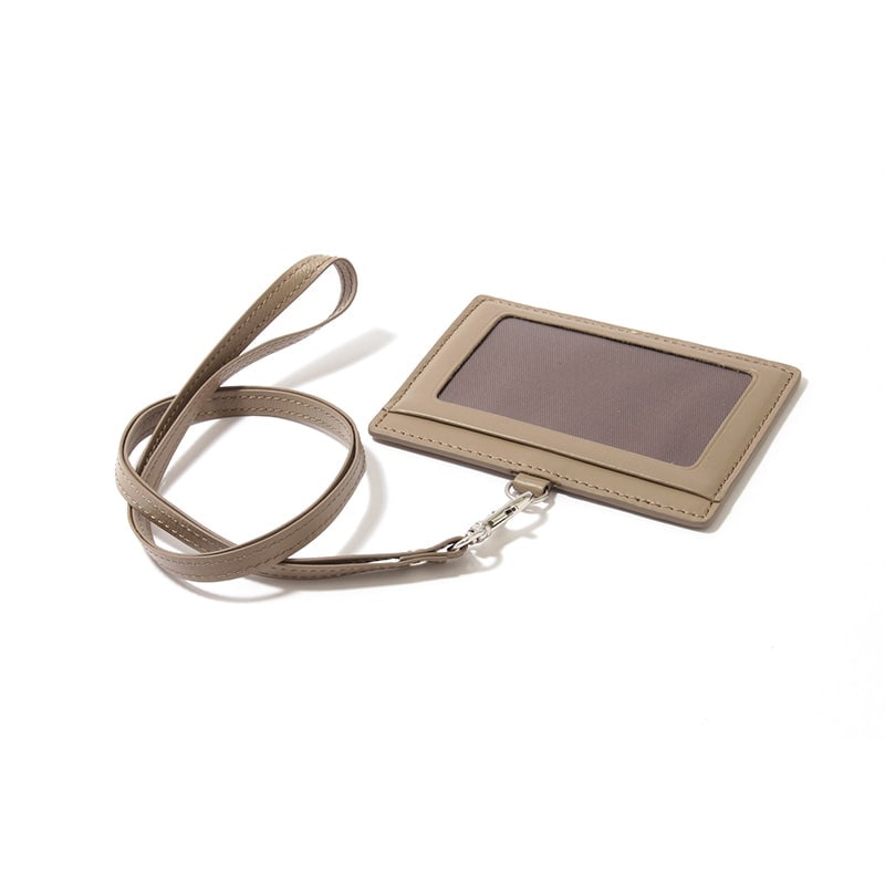 【H&D Leather】 パスケース ID カードホルダー HDB-ID9 グレーベージュ 5564200337
