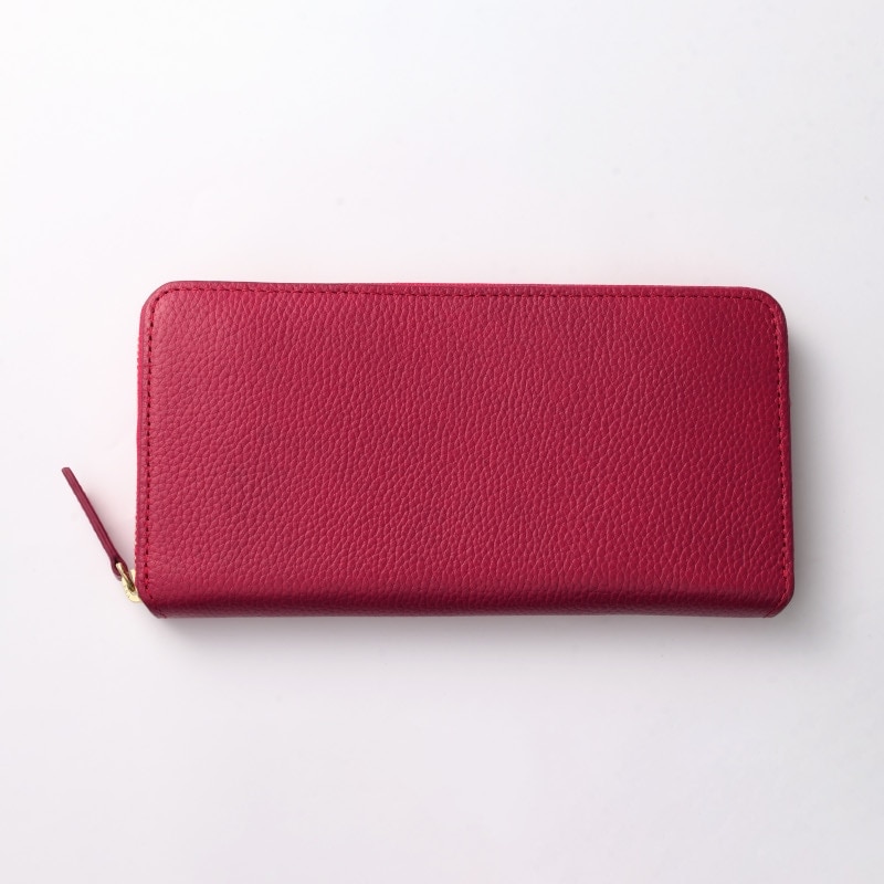【NOROM Leather】 ラウンドジップ 長財布 HDL-11 マゼンタ 5564200529