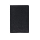 【NOROM Leather】 折り 名刺入れ カードケース HDL-902 ブラック 5564200619