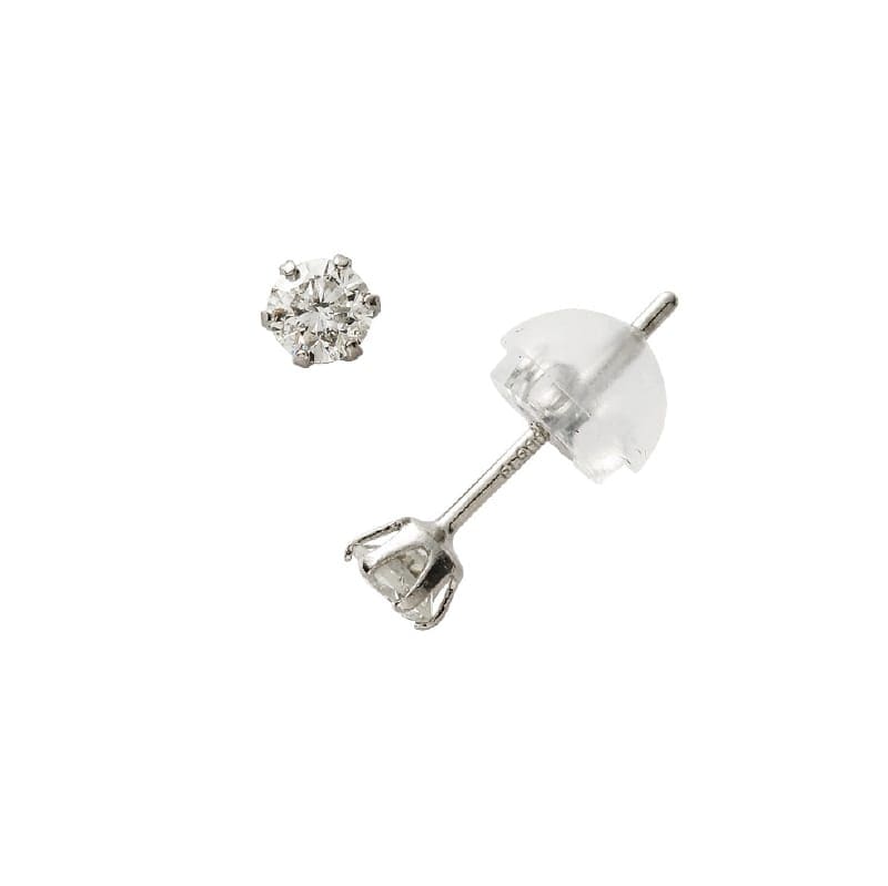 PT プラチナ 0.2ct ダイヤモンド ピアス Hカラー SI2クラス 1126700053