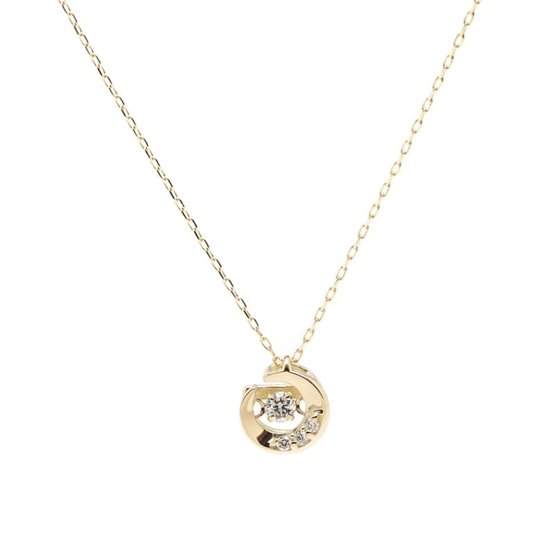 【Lab Grown Diamond】 K10 YG イエローゴールド ラボグロウン ダイヤモンド LGD 0.04ct ネックレス 1136503554