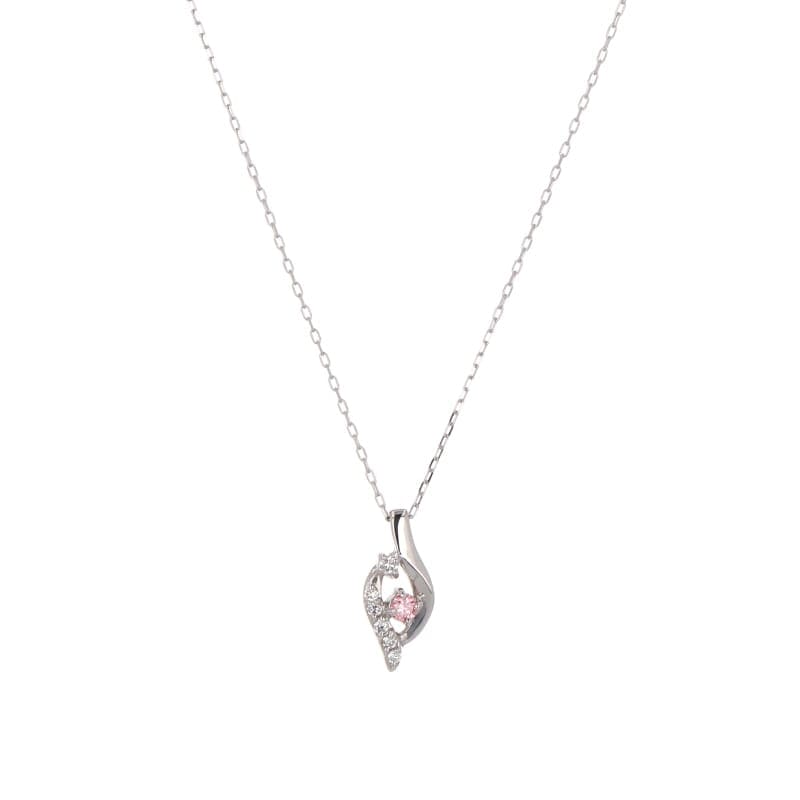 【Lab Grown Diamond】 PT プラチナ ピンク ラボグロウン ダイヤモンド LGD 0.05ct ドロップ ネックレス 1136503752