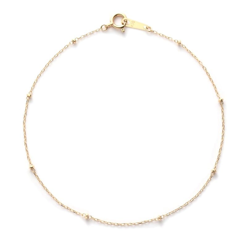 【Gold Jewelry】 LIEN K10 YG イエローゴールド ブレスレット チェーン 1136504184