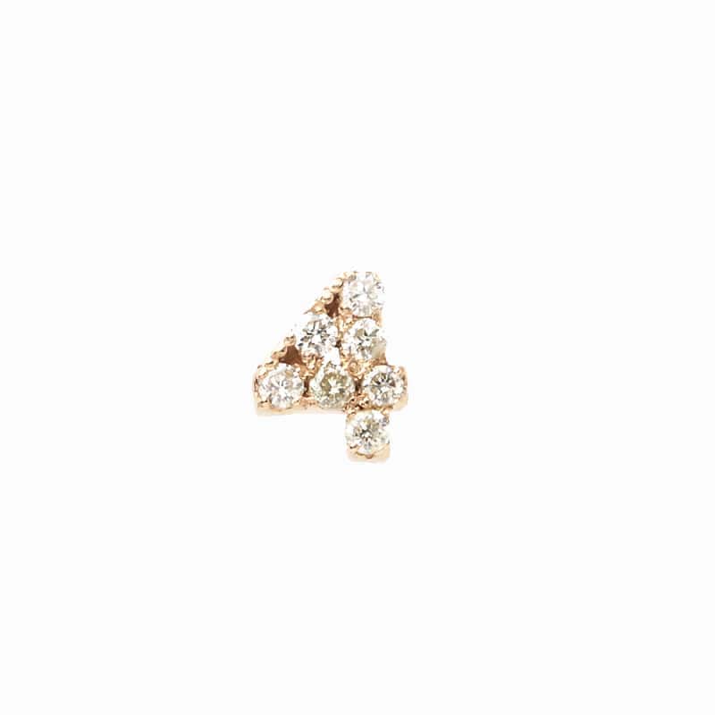 【Royal Gold】 K10 YG イエローゴールド 0.02ct ダイヤモンド ハーフ ピアス 1151000270