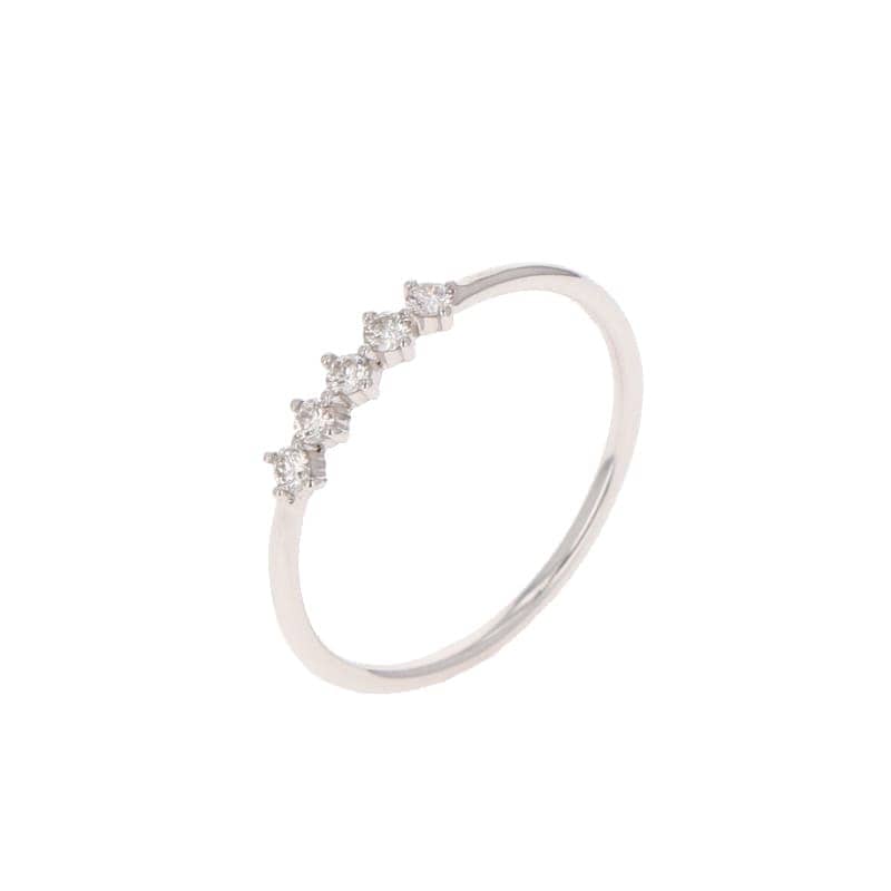 【HEART & CUPID DIAMOND】 PT プラチナ 900 0.1ct ダイヤモンド リング #10 1164200004
