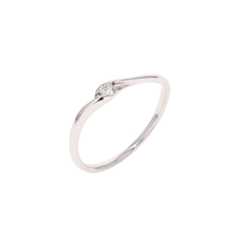 【HEART & CUPID DIAMOND】 PT プラチナ 900 0.05ct ダイヤモンド リング #10 1164200005