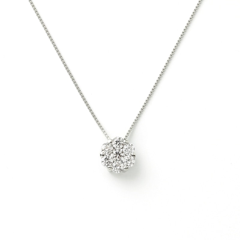 【HEART & CUPID DIAMOND】 PT プラチナ 0.2ct ダイヤモンド ネックレス 1164200011