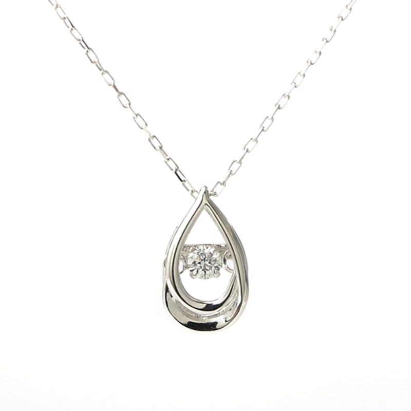 【Lab Grown Diamond】 K10 WG ホワイトゴールド ラボグロウン ダイヤモンド LGD 0.03ct ネックレス 1164200376