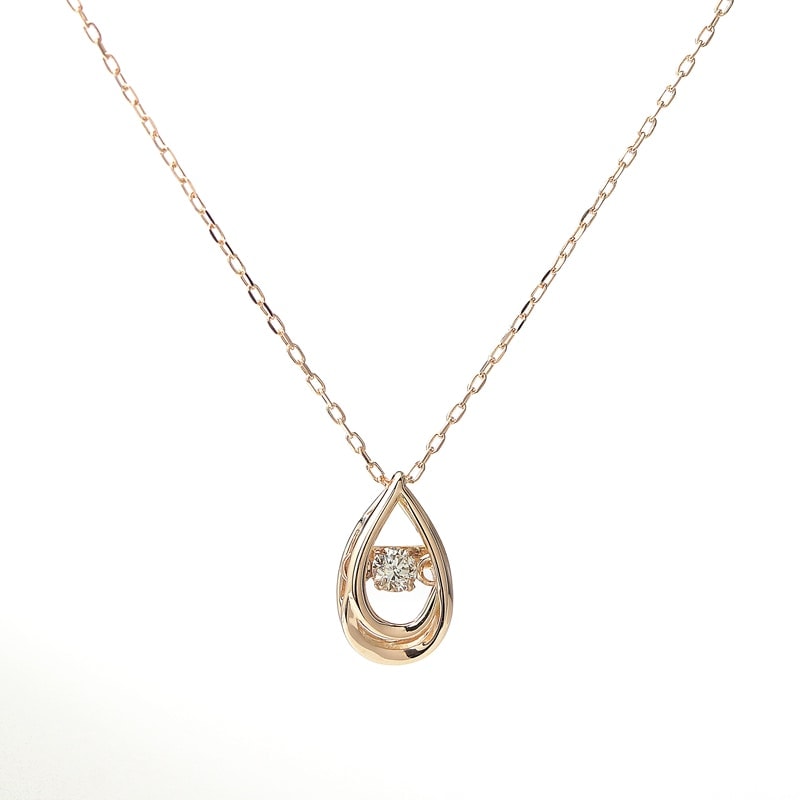 【Lab Grown Diamond】 K10 PG ピンクゴールド ラボグロウン ダイヤモンド LGD 0.03ct ネックレス 1164200377