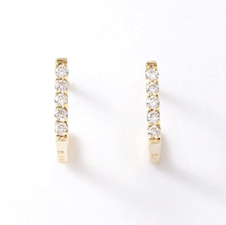 【Lab Grown Diamond】 K18 YG イエローゴールド 0.06ctラボグロウンダイヤモンド LGD ピアス 1168800022