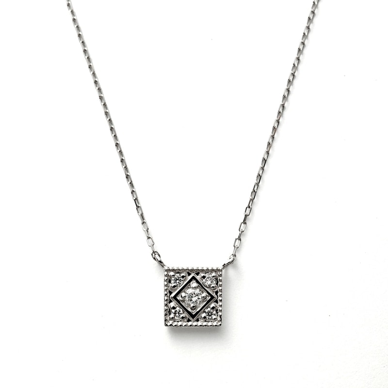 【Lab Grown Diamond】 PT プラチナ950 ラボグロウンダイヤモンド LGD 0.05ct ネックレス 1168800113