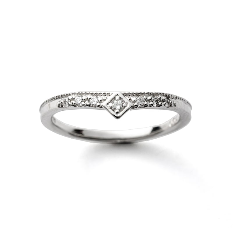 【Lab Grown Diamond】 PT プラチナ950 ラボグロウンダイヤモンド LGD 0.04ct ピンキーリング 1168800115