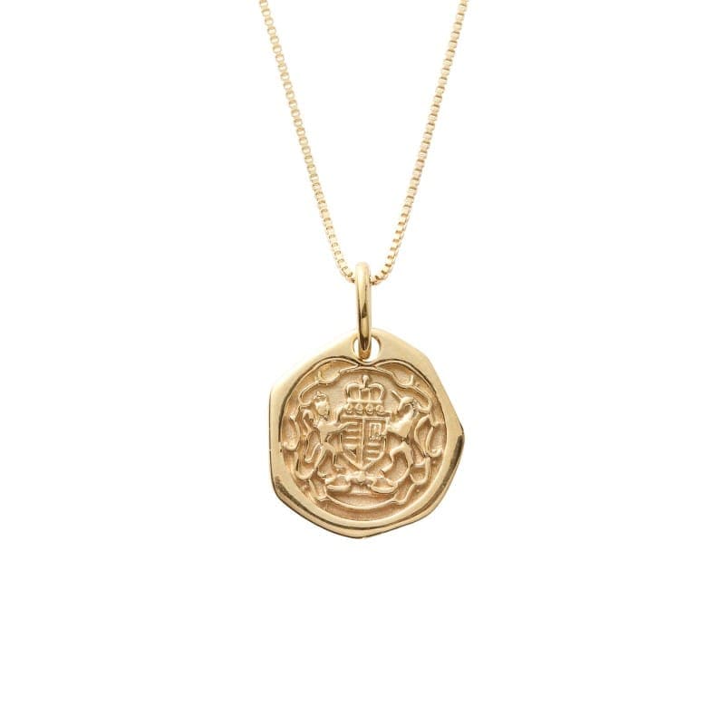 【Gold Jewelry】 プレシャスメタル K10 YG イエローゴールド メダル ネックレス 45cm 1169800118