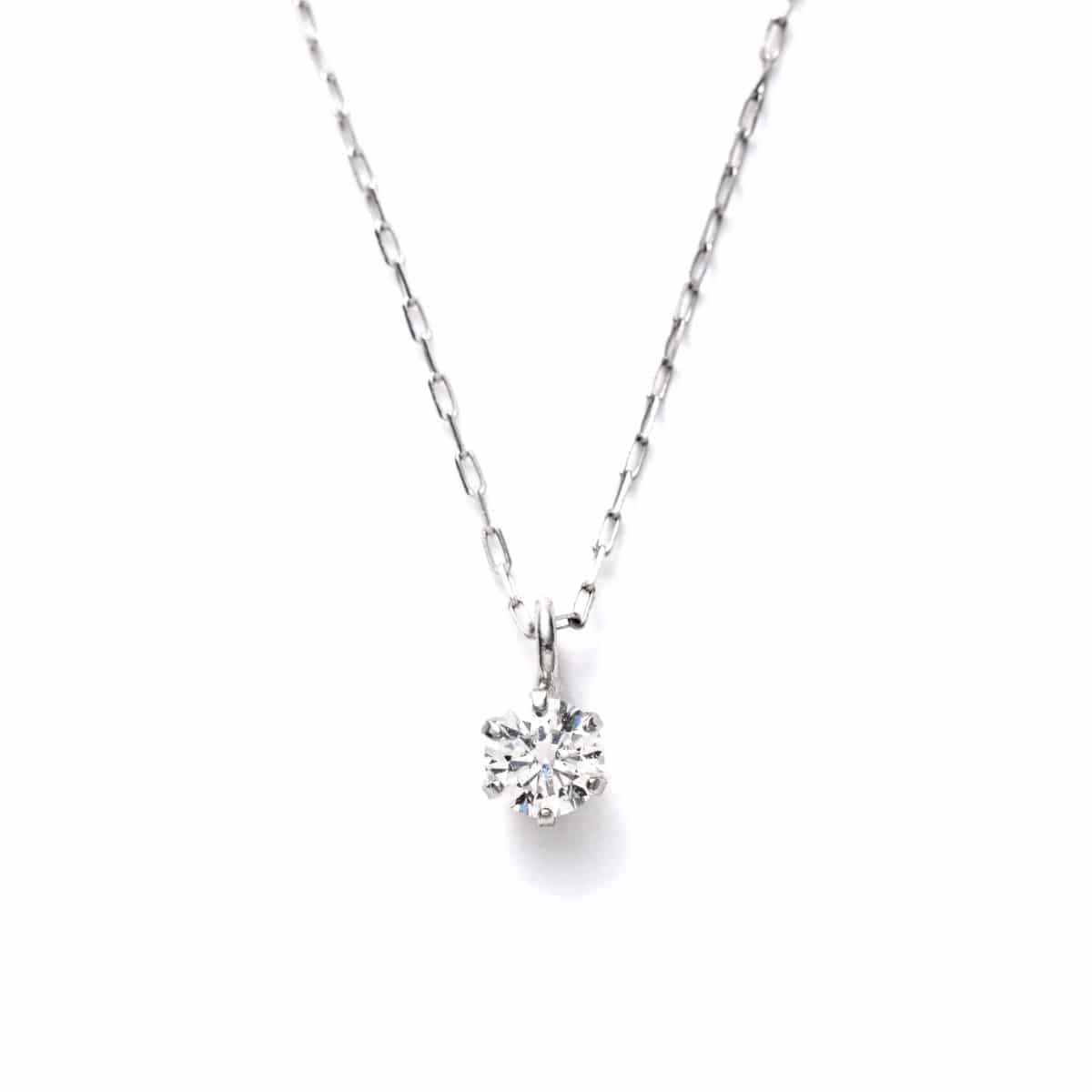 【HEART & CUPID DIAMOND】 PT プラチナ 0.08ct ダイヤモンド ネックレス 1180600011