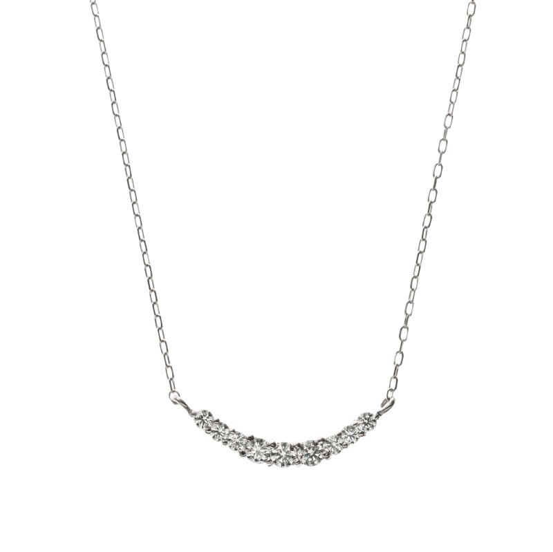 【HEART & CUPID DIAMOND】 PT プラチナ 0.1ct ダイヤモンド ネックレス 1164200605