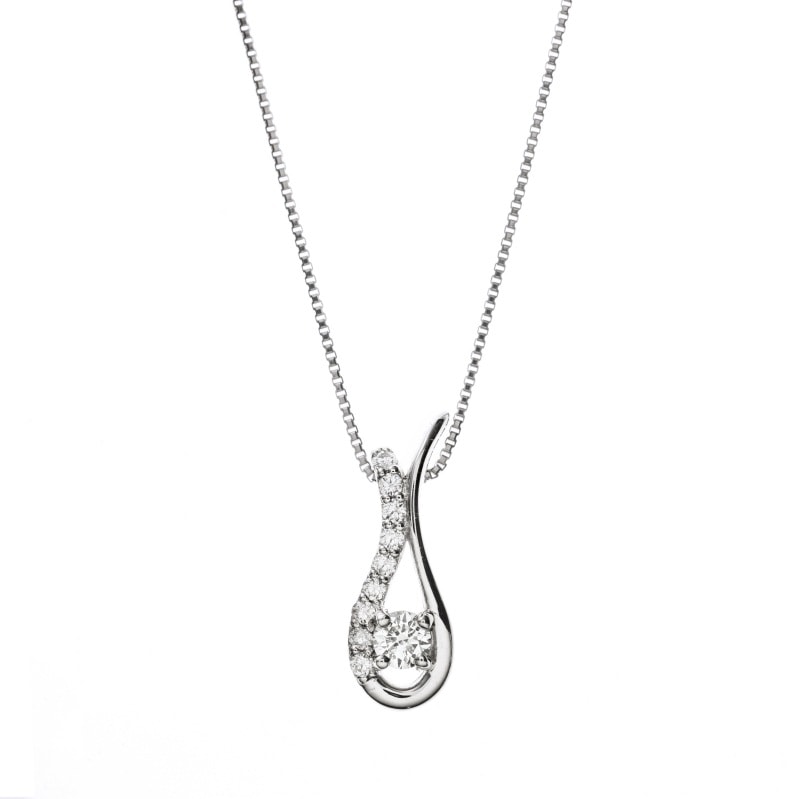 【HEART & CUPID DIAMOND】 PT プラチナ 0.15ct ダイヤモンド ネックレス 1164200640