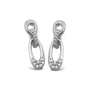 【h&d Jewelry】 Musubi ピアス COOL SV925 シルバー CZ 5175600231