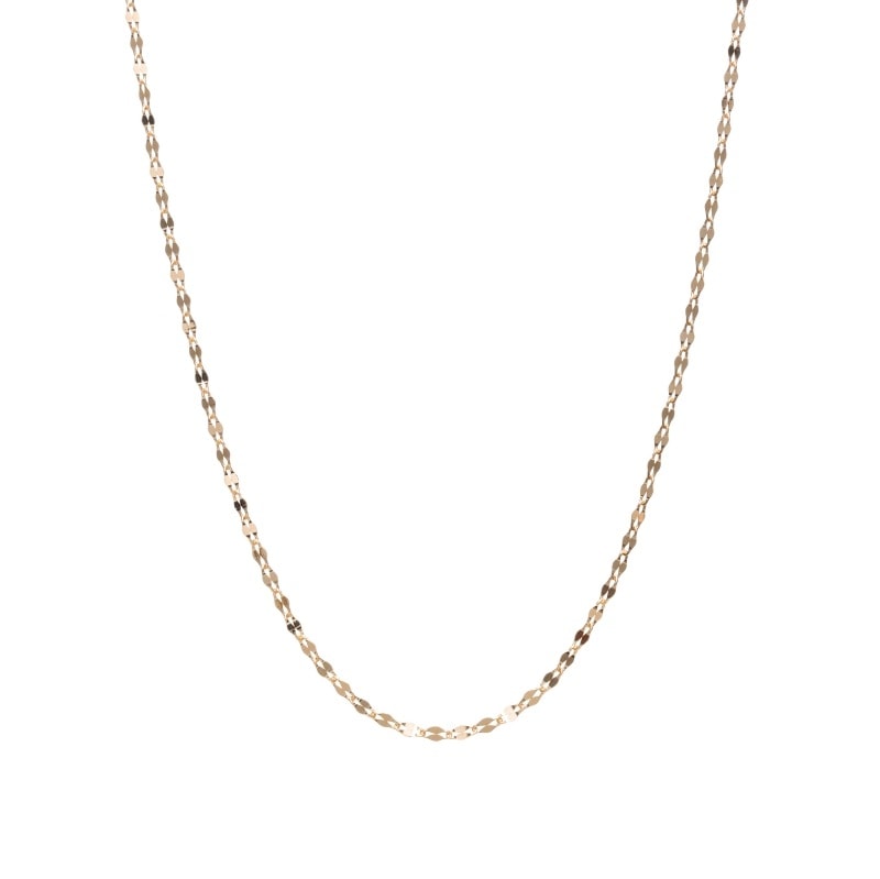 【Gold Jewelry】 デザインチェーン ネックレス ファンタジアチェーン K18 YG イエローゴールド φ0.2 40cm 1131100308