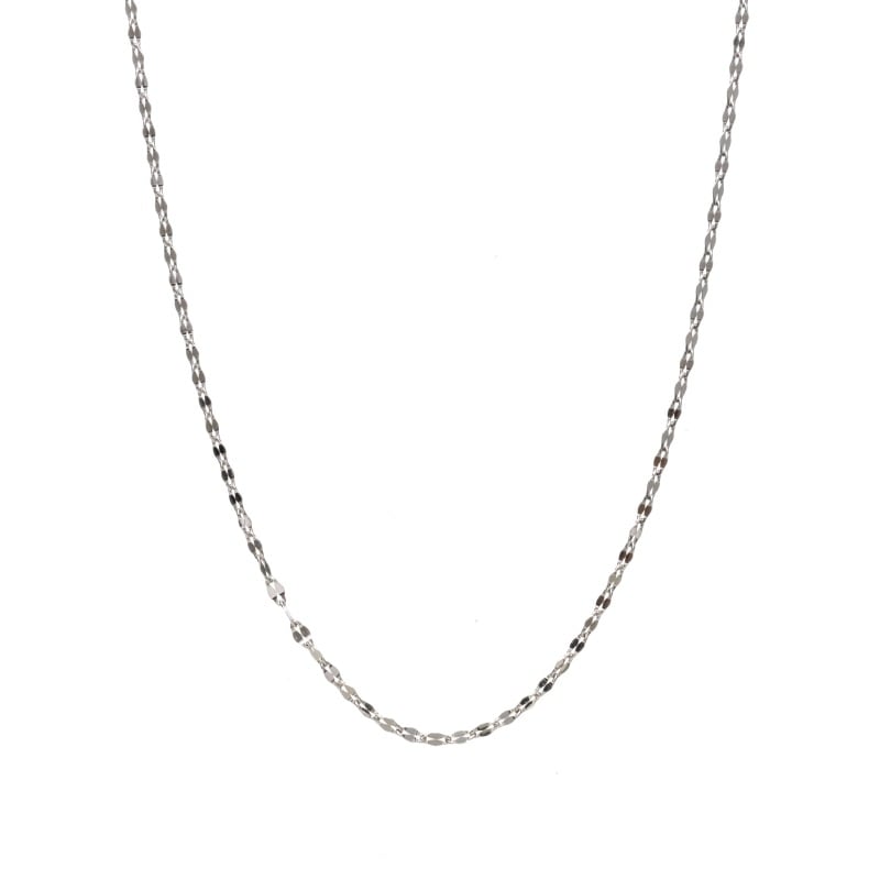 【Gold Jewelry】 デザインチェーン ネックレス ファンタジアチェーン PT プラチナ 850 φ0.25 45cm 1131100309