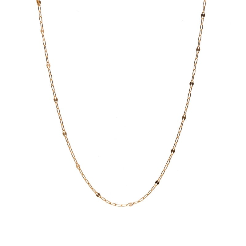 【Gold Jewelry】 デザインチェーン ネックレス ファンタジアチェーン 飛駒 K18 YG イエローゴールド φ0.2 45cm 1131100319