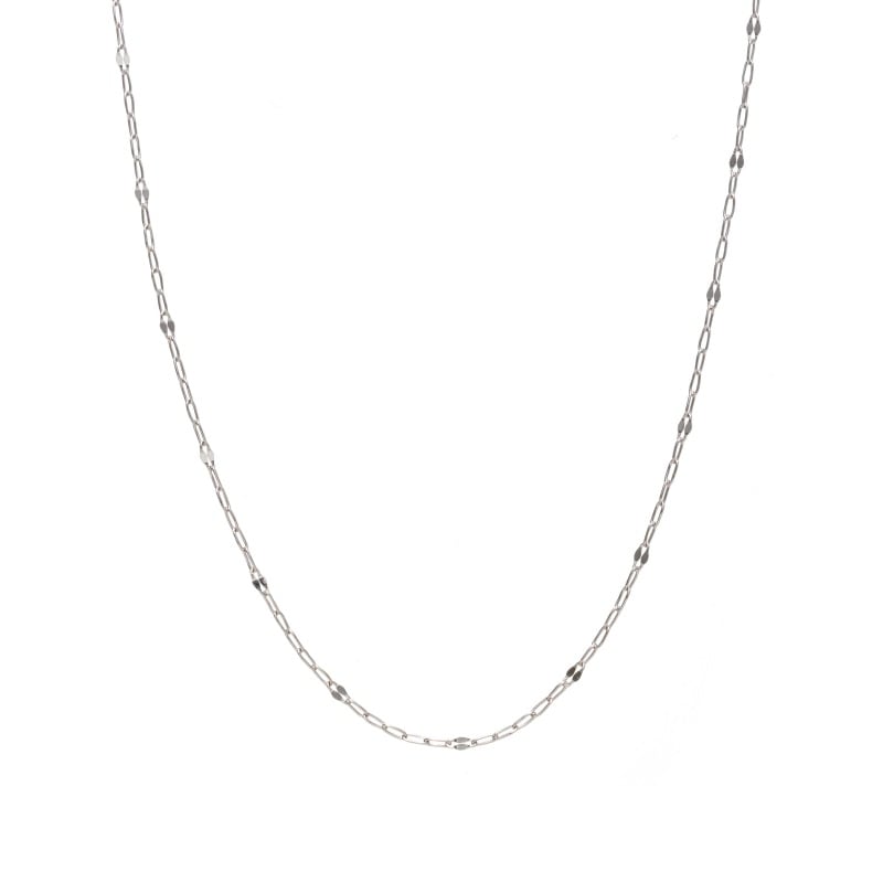 【Gold Jewelry】 デザインチェーン ネックレス ファンタジアチェーン 飛駒 PT プラチナ φ0.2 45cm 1131100321