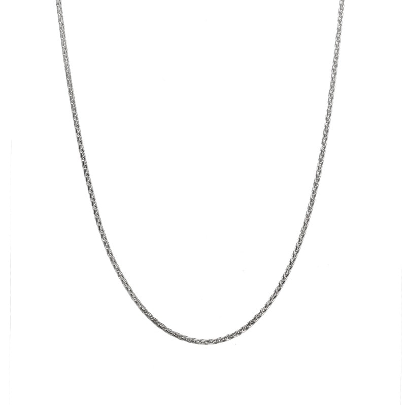【Gold Jewelry】 デザインチェーン ネックレス スピガカットチェーン PT プラチナ φ0.25 45cm アジャスター付 1131100335