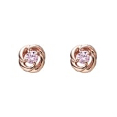 【h&d Jewelry】 1st ANNIVERSARY ROSE ピアス SWEET SV925 ピンクゴールド PK CZ 5175600338