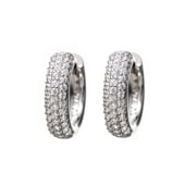 【h&d Jewelry】 Pave ピアス SWEET SV925 シルバー CZ 5175600315