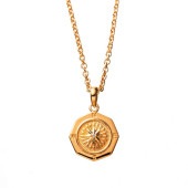 【HD Jewelry】 ネックレス MENs SV925 イエローゴールド CZ 50cm 5175600291