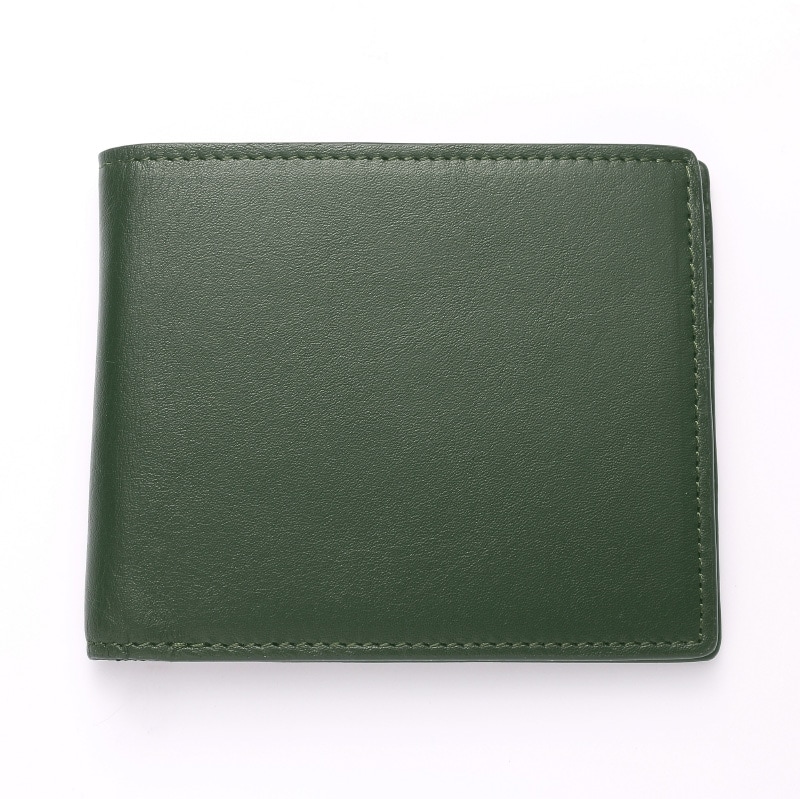 【H&D Leather】 二つ折財布 HDB-301 グリーン 5564200694