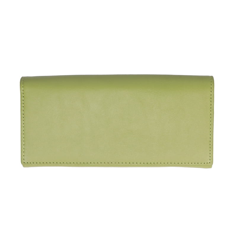 【H&D Leather】 スナップボタン 長財布 HDB-8L ピスタチオ 5564200687