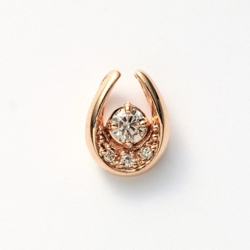 K10 YG イエローゴールド 0.05ct ダイヤモンド ペンダントトップ 1182600020