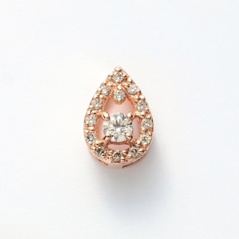 K10 PG ピンクゴールド 0.10ct ダイヤモンド ペンダントトップ 1182600023