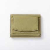 【NOROM Leather】 三つ折財布 HDL-303 ピスタチオ 5564200732