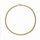 【Gold Jewelry】 CORDA コルダ デザインチェーン ブレスレット スカルチェーン 中空 K18 YG イエローゴールド 20cm 1131100242