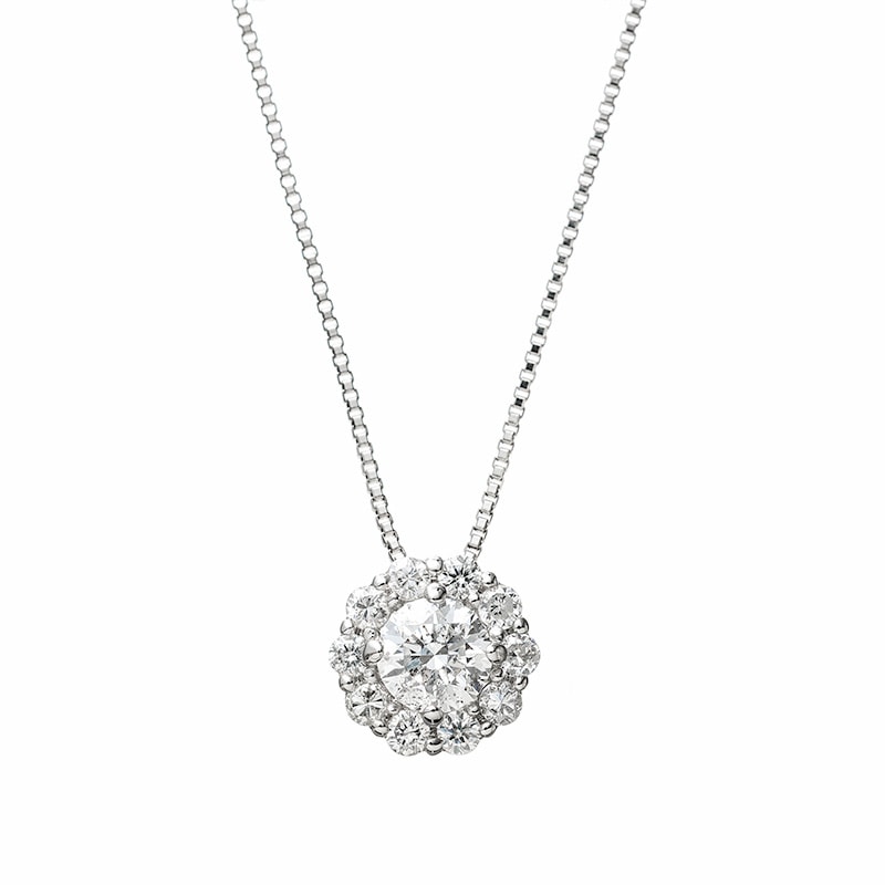 PT プラチナ 0.3ct ダイヤモンド ネックレス Dカラー SI2クラス EXカット 45cm 1176800150