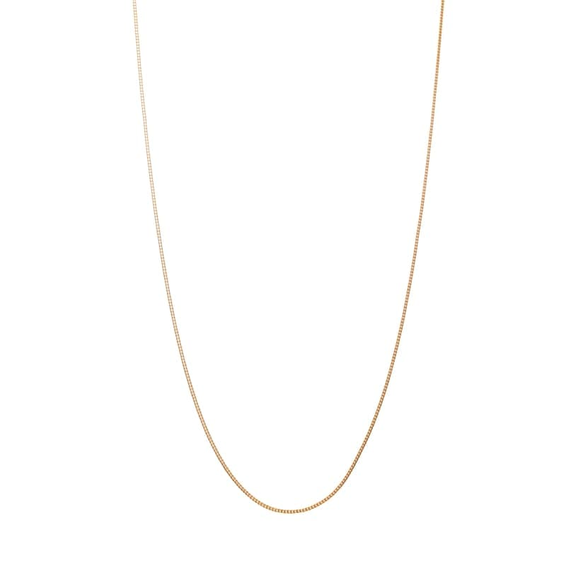【Gold Jewelry】 デザインチェーン ネックレス ハートキューブチェーン K18YG イエローゴールド φ0.28 45cm 1131100107