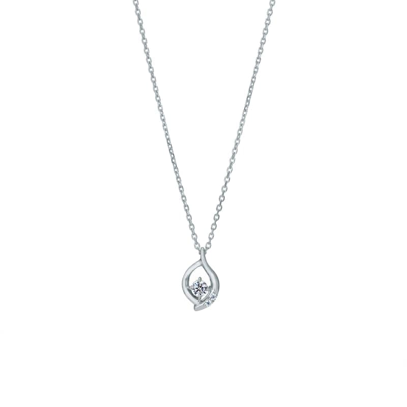 h&d Jewelry】 ネックレス SWEET SV925 ピンクゴールド CZ 46cm