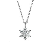 【h&d Jewelry】 Clematis ネックレス SWEET SV925 シルバー CZ 46cm 5175600360