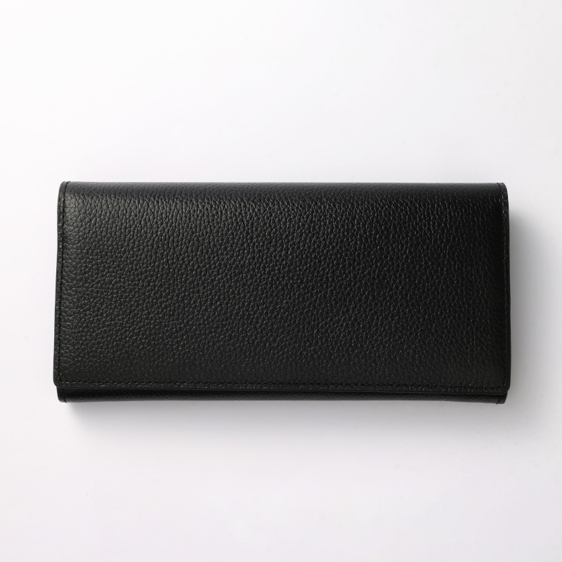 【NOROM Leather】 スナップボタン 長財布 HDL-8L ブラック 5564200801