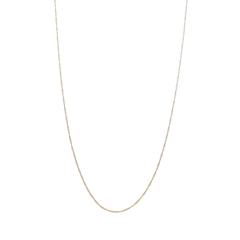【Gold Jewelry】 デザインチェーン ネックレス スクリューチェーン K18YG イエローゴールド φ0.18 40cm 1131100223