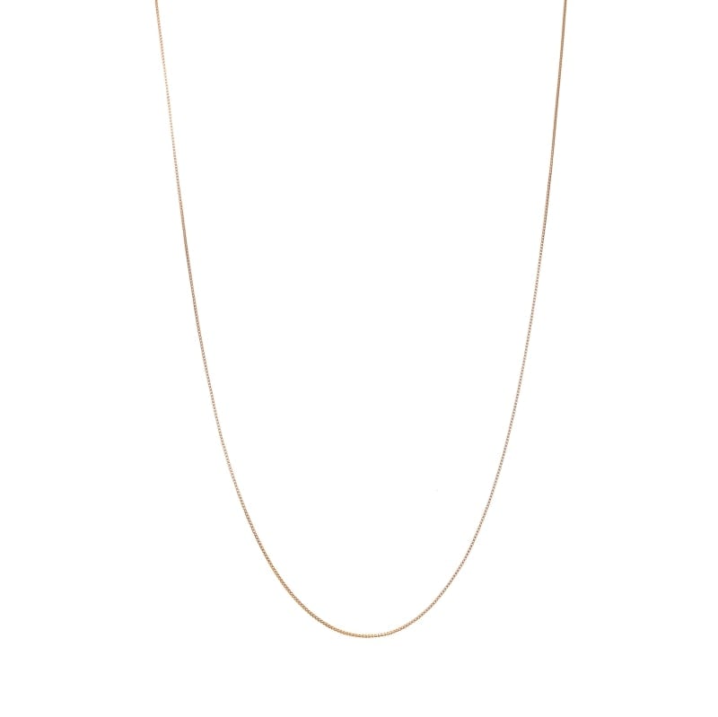 【Gold Jewelry】 デザインチェーン ネックレス ベネチアンチェーン K18YG イエローゴールド φ0.6 40cm 1131100287