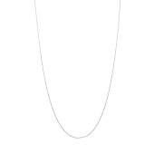 【Gold Jewelry】 デザインチェーン ネックレス アズキチェーン K10WG ホワイトゴールド φ0.28 45cm フリーアジャスター 1131100295