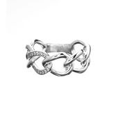 【h&d Jewelry】 Chain リング COOL SV925 シルバー CZ 5175600368