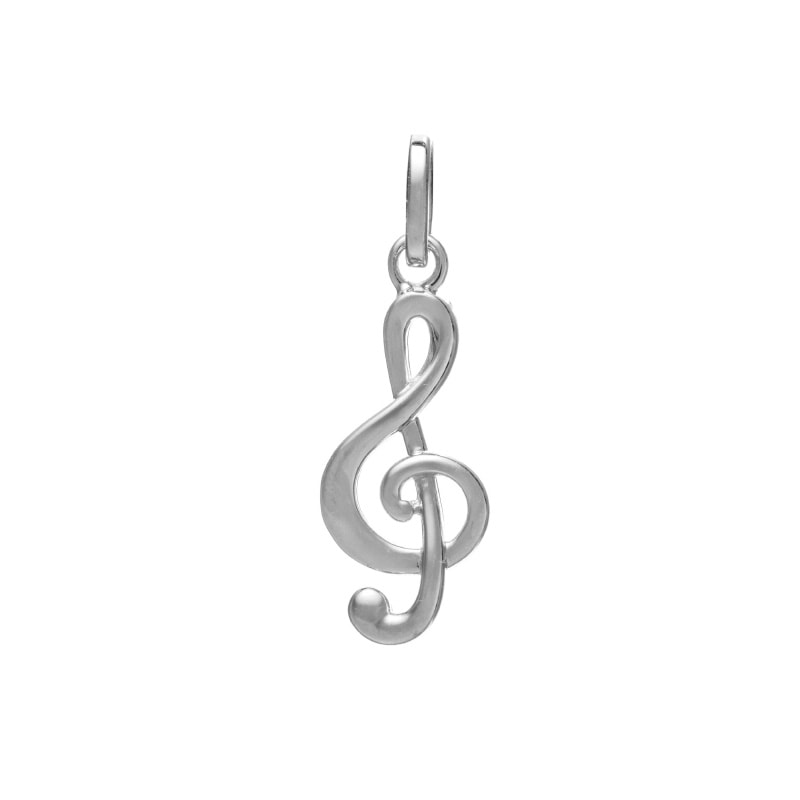 【h&d Jewelry】 Music Clef ペンダントトップ PAIR SV925 シルバー 5181700026