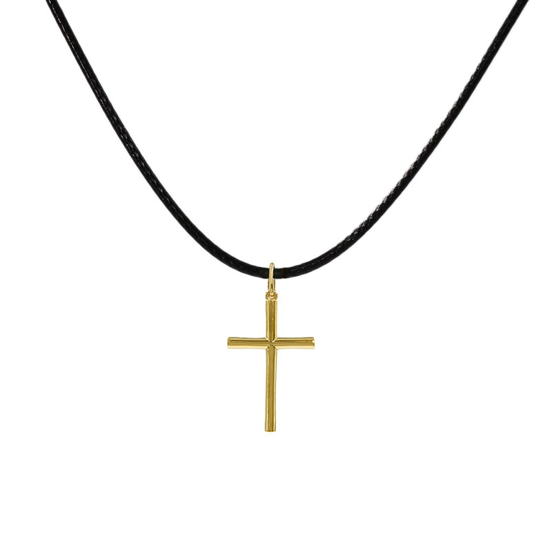 【Gold Jewelry】 K24 YG イエローゴールド ペンダントトップ クロス M 1181000096
